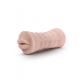 Телесный мастурбатор-ротик Nicole Vibrating Masturbator - Blush Novelties - в Старом Осколе купить с доставкой
