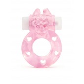 Розовое эрекционное виброкольцо в форме зайчика - 1137 - в Старом Осколе купить с доставкой
