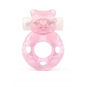 Розовое эрекционное виброкольцо в форме мишки - 1137 - в Старом Осколе купить с доставкой