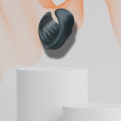 Серый сквозной мастурбатор с вибрацией Manwan Starter - Manwan - в Старом Осколе купить с доставкой