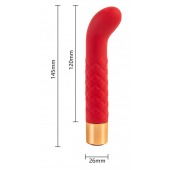 Красный вибратор для G-точки - 14,5 см. - Boys of Toys
