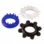 Набор из 3 эрекционных колец разного цвета и рельефа - Boys of Toys - в Старом Осколе купить с доставкой