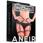 Черные стрепы на бёдра Aneir - Intoyou - купить с доставкой в Старом Осколе