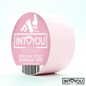 Розовый скотч для фиксации Non-Sticky Bondage Tape - 15 м. - Intoyou - купить с доставкой в Старом Осколе
