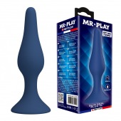Синяя анальная пробка Slim Anal Plug XL - 15,4 см. - Baile