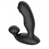 Черный вибромассажер простаты с вращающимся шариком - Secwell - в Старом Осколе купить с доставкой