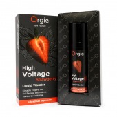 Жидкий вибратор Orgie High Voltage Strawberry - 15 мл. - ORGIE - купить с доставкой в Старом Осколе