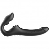 Черный безремневой страпон с 3 моторами - Ibiza - купить с доставкой в Старом Осколе