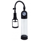 Чёрная вакуумная помпа A-toys с манометром и прозрачной колбой - A-toys - в Старом Осколе купить с доставкой