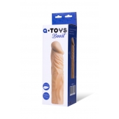 Насадка с ярко выраженной головкой и рельефным стволом - 19 см. - A-toys - в Старом Осколе купить с доставкой