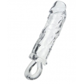 Прозрачная насадка с петлёй для фиксации - 14 см. - ToyFa - в Старом Осколе купить с доставкой