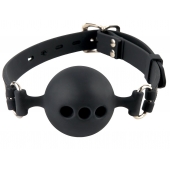Силиконовый кляп-шар с отверстиями для дыхания Silicone Breathable Ball Gag Small - Pipedream - купить с доставкой в Старом Осколе