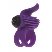 Эрекционное кольцо с подхватом мошонки и стимуляцией клитора Bullet Lastic Ring - Adrien Lastic - в Старом Осколе купить с доставкой