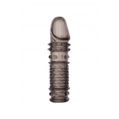 Дымчатая закрытая насадка ToyFa XLover с чешуйками и пупырышками - 13,5 см. - ToyFa - в Старом Осколе купить с доставкой