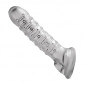 Утолщающая ребристая насадка на пенис - Доминирующее кольцо - в Старом Осколе купить с доставкой