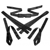 Бондажный набор из сатиновых лент Bordeaux 5 Piece Satin Bondage Set - XR Brands - купить с доставкой в Старом Осколе