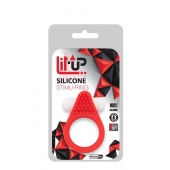 Красное эрекционное кольцо LIT-UP SILICONE STIMU RING 1 RED - Dream Toys - в Старом Осколе купить с доставкой