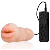 Мастурбатор-ротик с вибрацией REALSTUFF VIBRATING MASTURBATOR MOUTH - Dream Toys - в Старом Осколе купить с доставкой