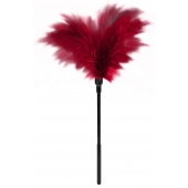 Пластиковая метелочка с красными пёрышками Small Feather Tickler - 32 см. - Blush Novelties - купить с доставкой в Старом Осколе