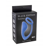 Синее эрекционное кольцо с анальной пробкой Button Anal Plug - Lola Games - в Старом Осколе купить с доставкой