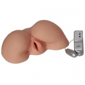 Телесная вибровагина из киберкожи с выносным пультом - LOVETOY (А-Полимер) - в Старом Осколе купить с доставкой