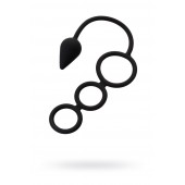 Тройное эрекционное кольцо с анальным хвостом Drop S-size - Erotist Adult Toys - в Старом Осколе купить с доставкой