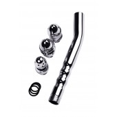 Металлический анальный душ с тремя насадками - ToyFa - купить с доставкой в Старом Осколе