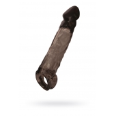 Чёрная насадка на пенис Tс подхватом - 19,5 см. - ToyFa - в Старом Осколе купить с доставкой