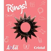 Чёрное эрекционное кольцо Rings Cristal - Lola Games - в Старом Осколе купить с доставкой