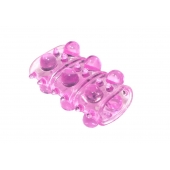 Розовая насадка на пенис Rings Armour - Lola Games - в Старом Осколе купить с доставкой