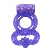 Фиолетовое эрекционное кольцо Rings Treadle с подхватом - Lola Games - в Старом Осколе купить с доставкой