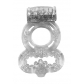 Прозрачное эрекционное кольцо Rings Treadle с подхватом - Lola Games - в Старом Осколе купить с доставкой