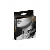 Черный чокер с замком в форме сердца - Bijoux Pour Toi - купить с доставкой в Старом Осколе