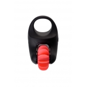 Чёрно-красное эрекционное виброкольцо Erotist - Erotist Adult Toys - в Старом Осколе купить с доставкой