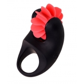 Чёрно-красное эрекционное виброкольцо Erotist - Erotist Adult Toys - в Старом Осколе купить с доставкой