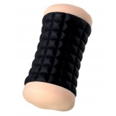 Двухсторонний мастурбатор JOS JANICE в черном цилиндре - JOS - в Старом Осколе купить с доставкой