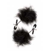 Зажимы для сосков с пухом FEATHERED NIPPLE CLAMPS - Blush Novelties - купить с доставкой в Старом Осколе