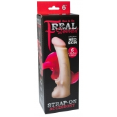 Телесная насадка REAL Standard с усиками на основании - 19 см. - LOVETOY (А-Полимер) - купить с доставкой в Старом Осколе