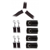 Комплект наручников и поножей LUXURIOUS BED RESTRAINT CUFF SET - Blush Novelties - купить с доставкой в Старом Осколе
