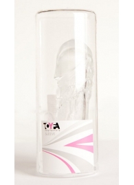 Прозрачная гелевая насадка с клиторальным отростком - 13 см. - Toyfa Basic - в Старом Осколе купить с доставкой