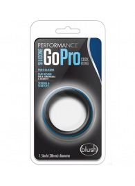 Черно-синее эрекционное кольцо Silicone Go Pro Cock Ring - Blush Novelties - в Старом Осколе купить с доставкой