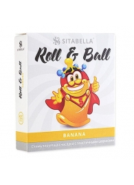 Стимулирующий презерватив-насадка Roll   Ball Banana - Sitabella - купить с доставкой в Старом Осколе