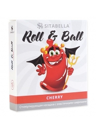 Стимулирующий презерватив-насадка Roll   Ball Cherry - Sitabella - купить с доставкой в Старом Осколе