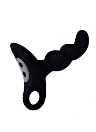 Черный силиконовый анальный вибромассажер-ёлочка Erokey - Erokay - в Старом Осколе купить с доставкой