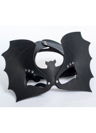 Черная кожаная маска на глаза  Летучая мышь - Sitabella - купить с доставкой в Старом Осколе