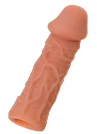 Телесная реалистичная насадка KOKOS Extreme Sleeve 05 с дополнительной стимуляцией - 12,7 см. - KOKOS - в Старом Осколе купить с доставкой