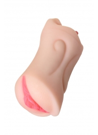 Телесный двусторонний мастурбатор Fruity Tongue - ротик и вагина - ToyFa - в Старом Осколе купить с доставкой