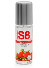 Смазка на водной основе S8 Flavored Lube со вкусом клубники - 125 мл. - Stimul8 - купить с доставкой в Старом Осколе