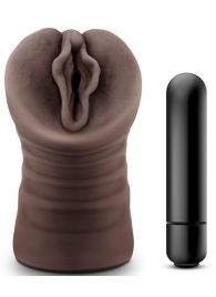 Коричневый мастурбатор-вагина Alexis - Blush Novelties - в Старом Осколе купить с доставкой