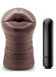 Коричневый мастурбатор-ротик Heather - Blush Novelties - в Старом Осколе купить с доставкой